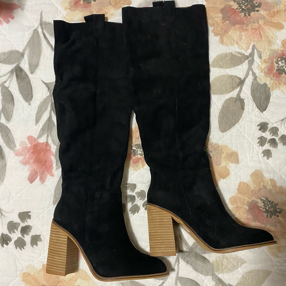 Vici dolls - Saint slouch black heeled boots